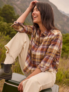 loose flannel shirt